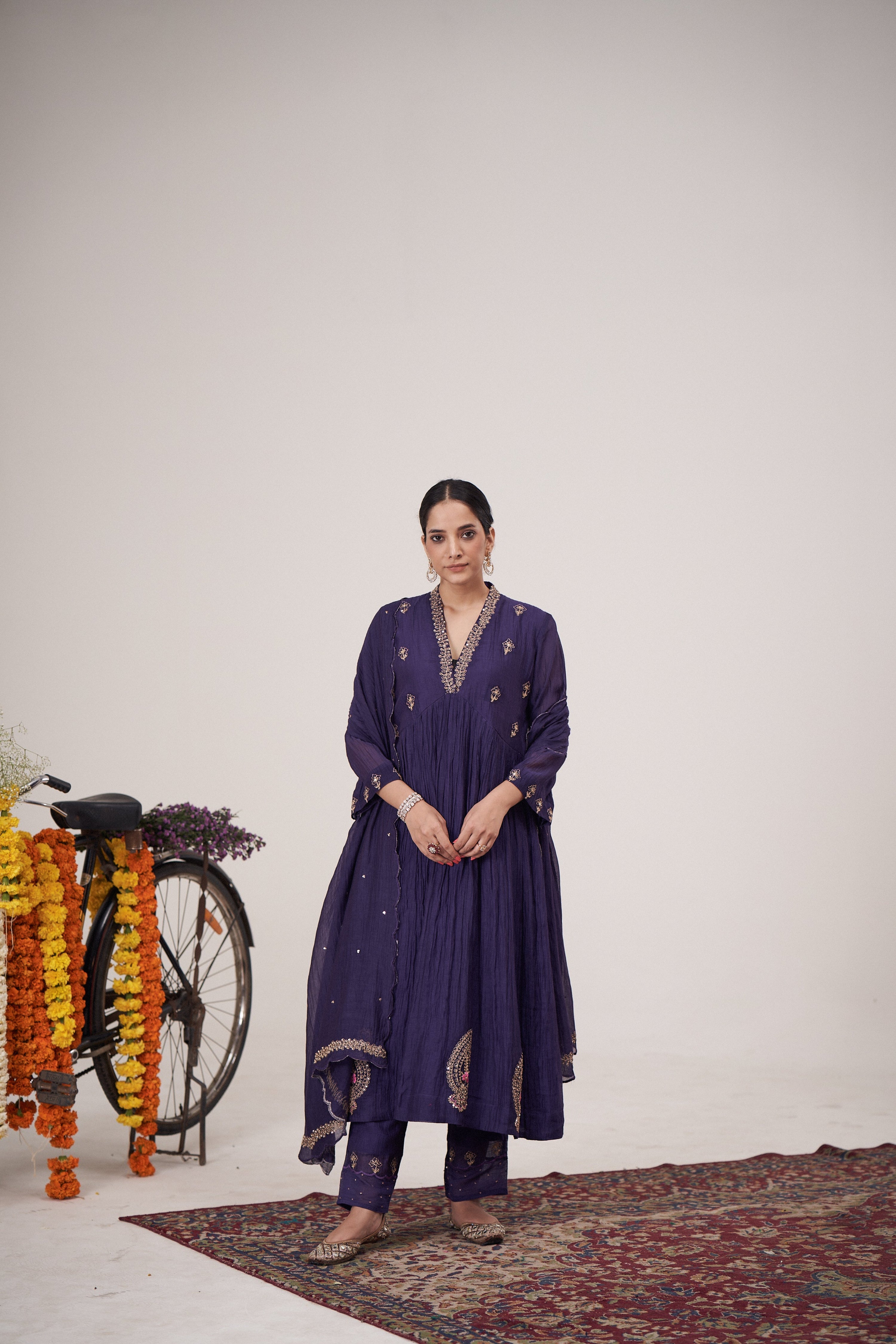 Mor Kurta Pant Set