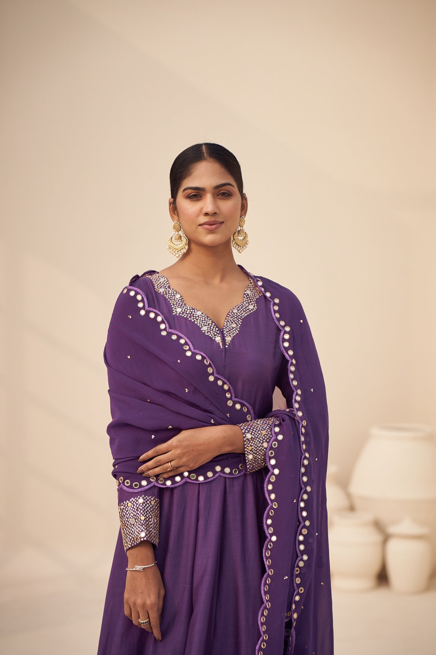 Parchayi Anarkali set