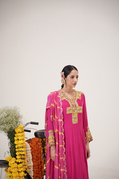 Sheesha Anarkali Set