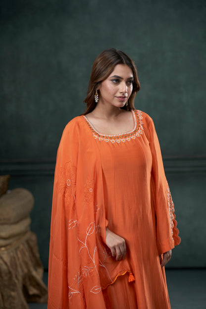 Coral Anarkali